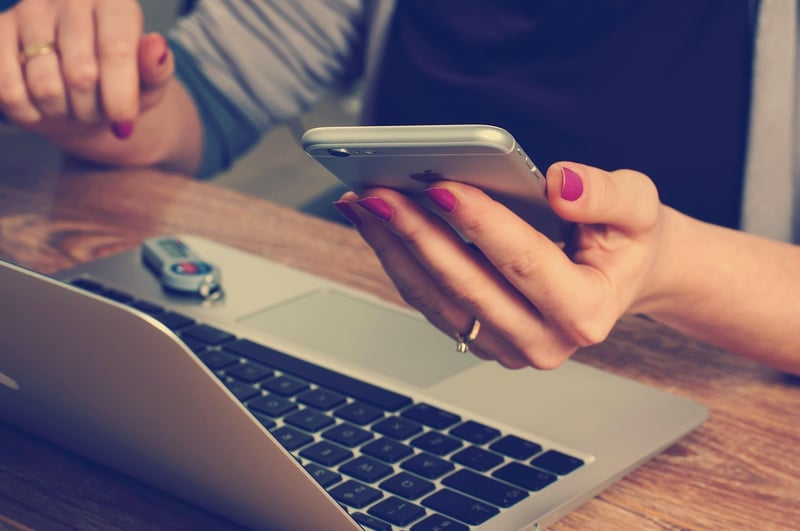 Business Woman with Smartphone